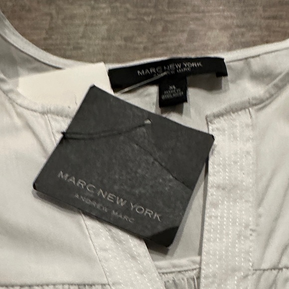 Marc New York White Ruffle flutter cap Sleeve baby doll Top size XL - Picture 5 of 9